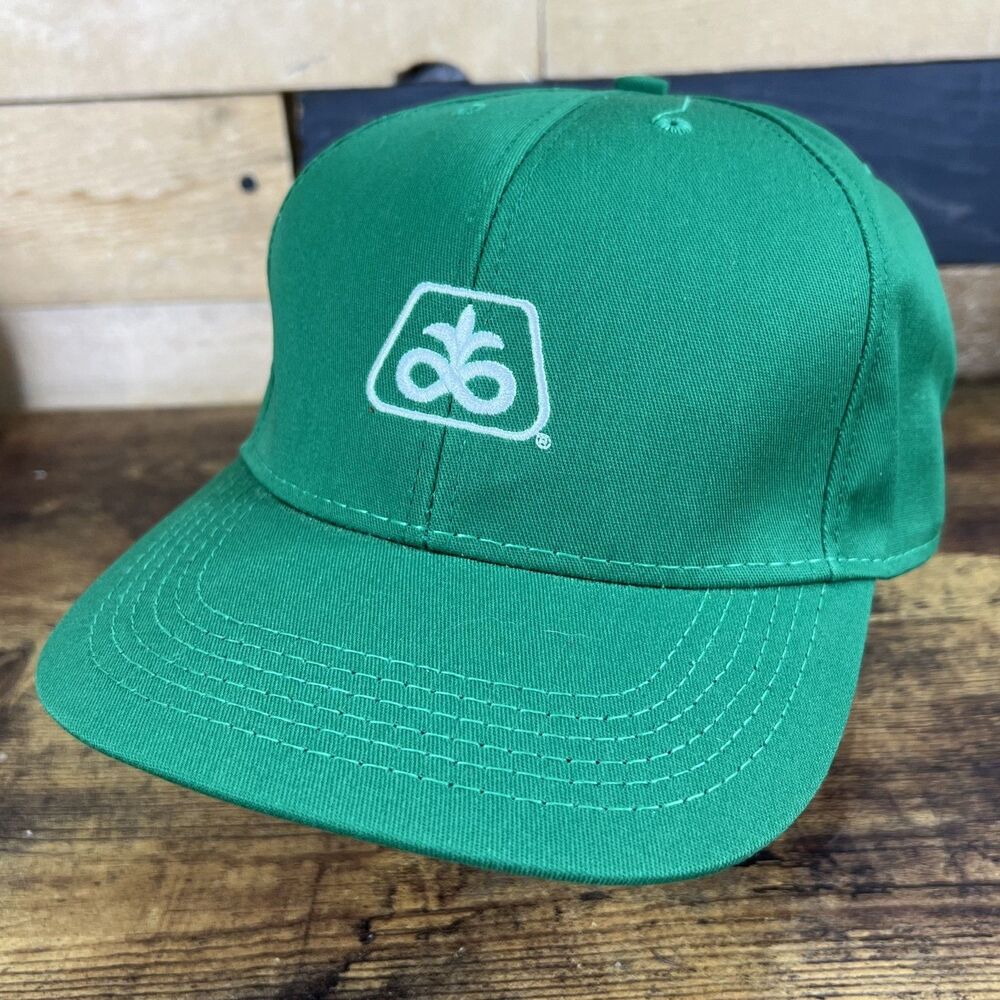 Pioneer Seeds Vintage Trucker Hat Green Snapback Baseball Cap